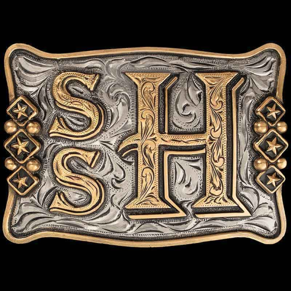 A perfect blend of simplicity and sophistication, this custom belt buckle is crafted on a hand-engraved base with our signature antique finish. Buy it today!